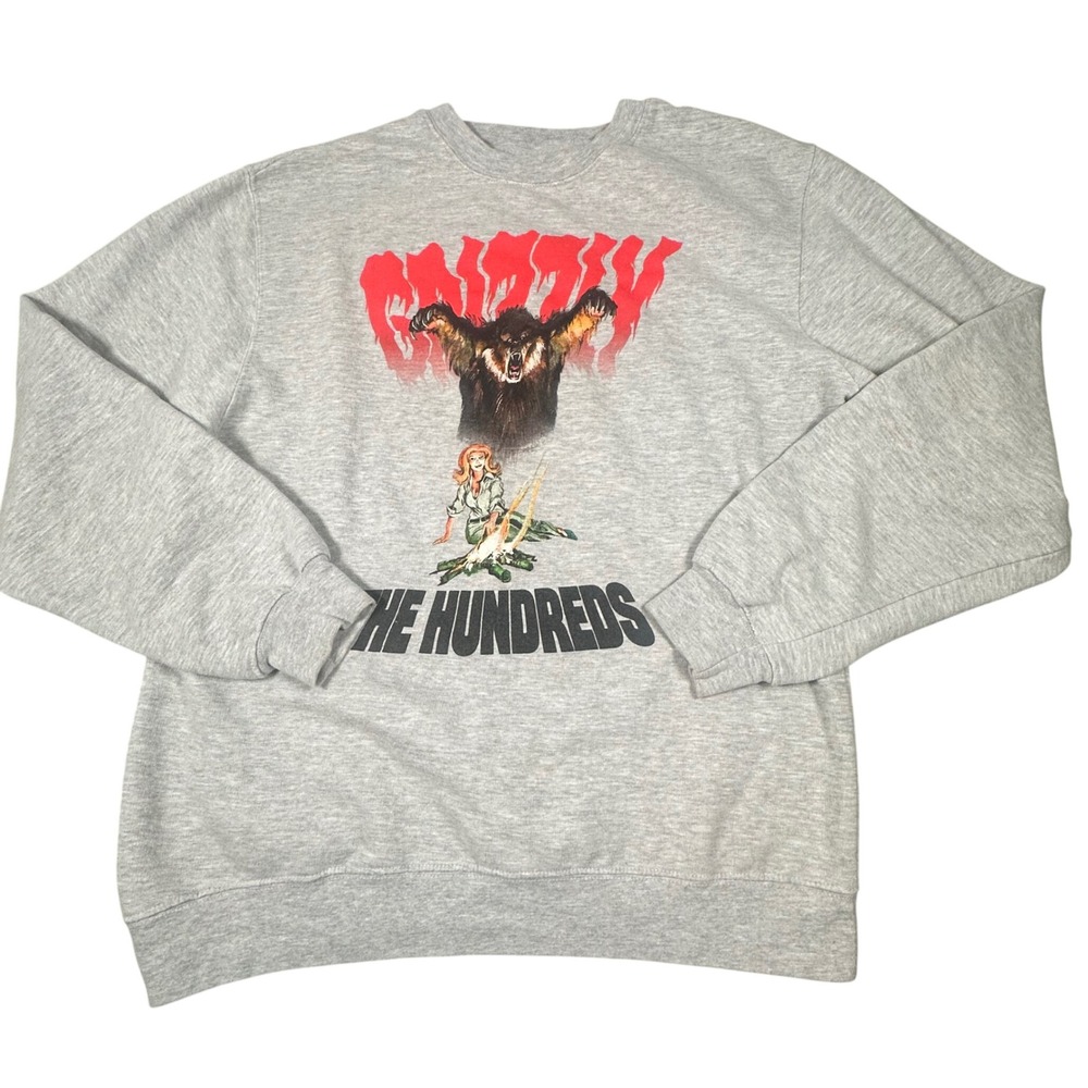 The Hundreds‎ x Grizzly Men's Large Gray Crewneck Sweatshirt